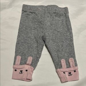 “Bundle 10/$13” Carter's 3M Gray and Pink Bunny Leggings baby girl pants